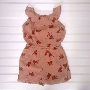 H&M VGUC Cheetah Ruffle Elastic Waist Super Soft Flowy Romper
